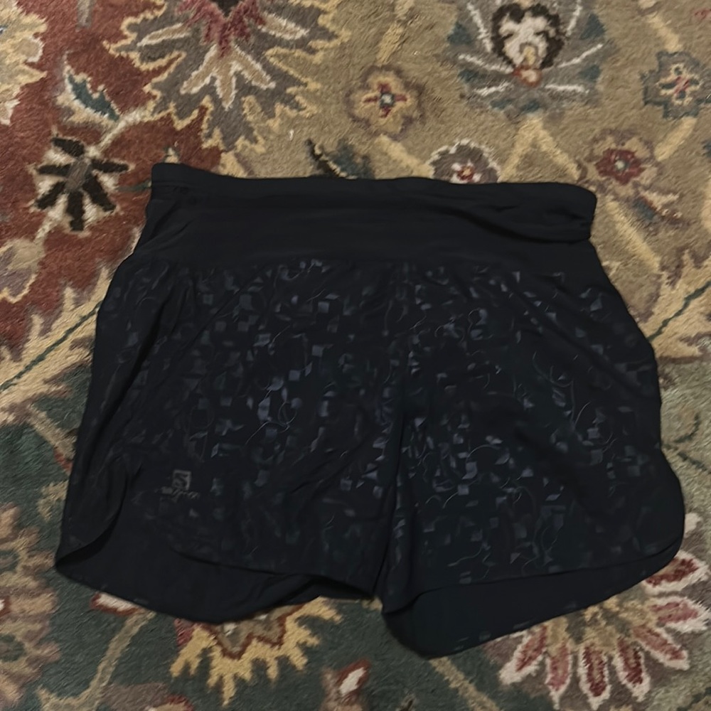 Black running shorts